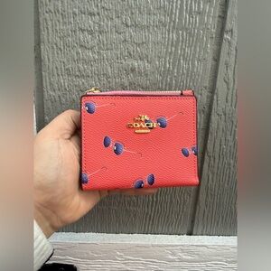 Coach Coral Wallet with Sunglasses Print